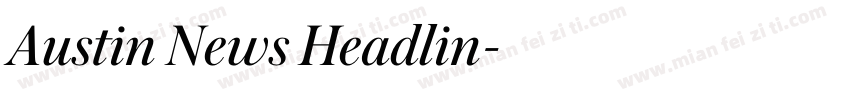 Austin News Headlin字体转换